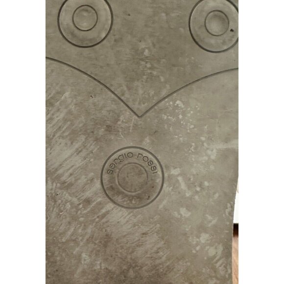 SERGIO ROSSI Men's Blue Suede Round Toe Lace-Up Chukka Boots Size 11 - Picture 11 of 12